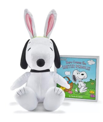 Kohls Cares Here Comes the EASTER BEAGLE Snoopy Plush & Hardcover Book Peanuts