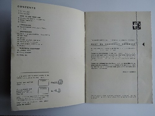 ALFA ROMEO SPIDER 1300 JUNIOR Original INSTRUCTION BOOK Owner's Manual # 1349 - Picture 2 of 19