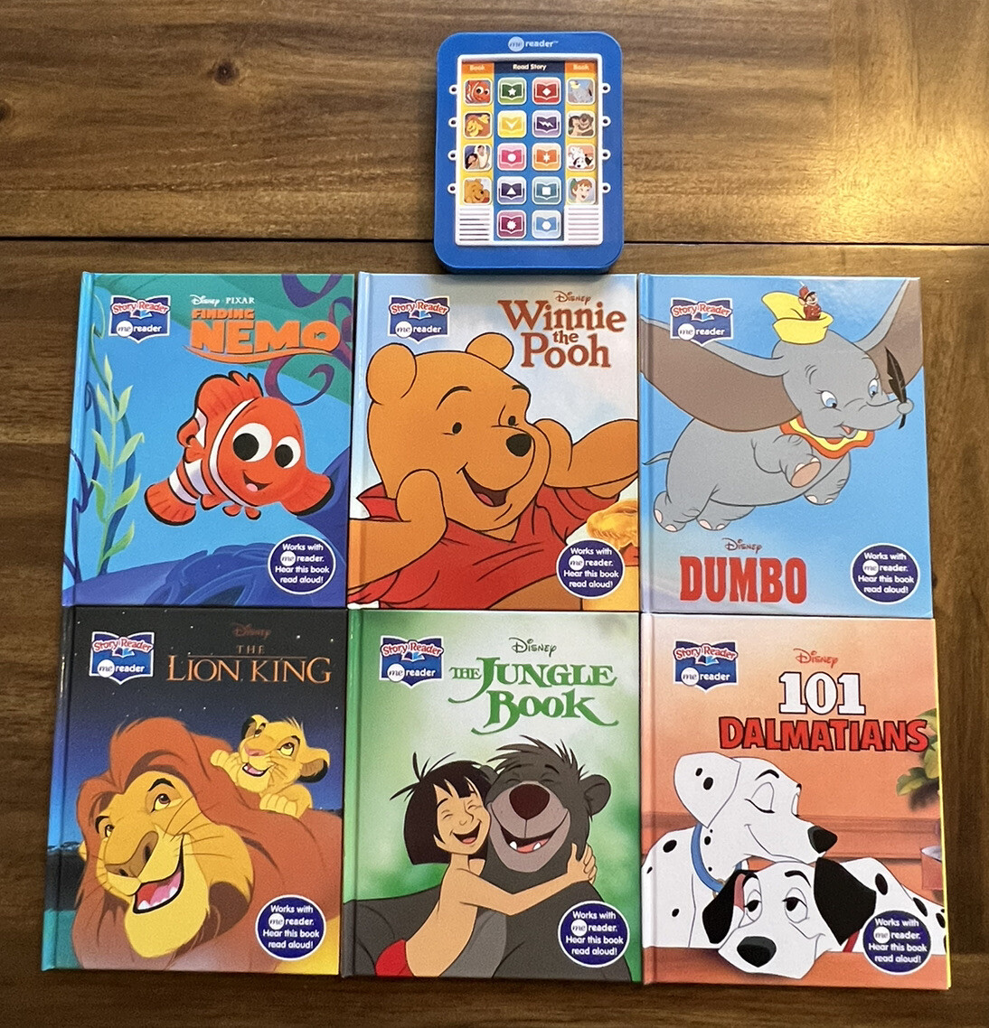 Me Reader Electronic Reader 8 Book Library, Blue With 6 Me Reader Electronic Reader 8 Book Library, Blue With 6