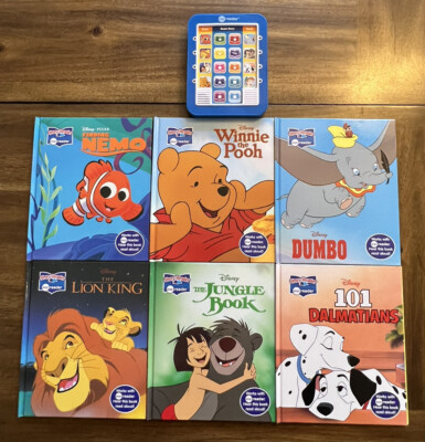 Me Reader Electronic Reader 8 Book Library, Blue With 6 Books Tested Works VG