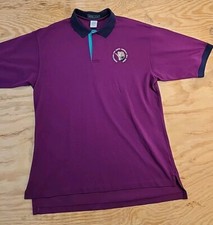 Vintage Wild Sheep Foundation Logo Purple Cotton Polo Shirt Mens XL USA Made