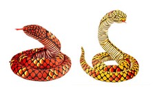 Giant Snake Stuffed Animal, 110 inch Large Snake Lifelike Plush- 2 Pack