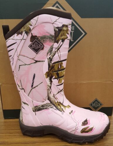 Muck Women’s Pursuit Stealth Boot in Pink Realtree APG Camo SIZE 10's - Picture 2 of 3