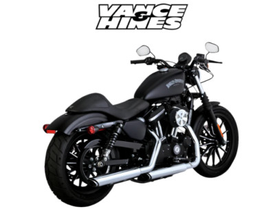 Vance & Hines Twin Slash 3  Slip-On Mufflers For 14-22 Harley Davidson Sportster