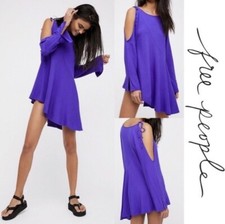 FREE PEOPLE Clear Skies Cold Shoulder Tunic Mini Dress Size XS