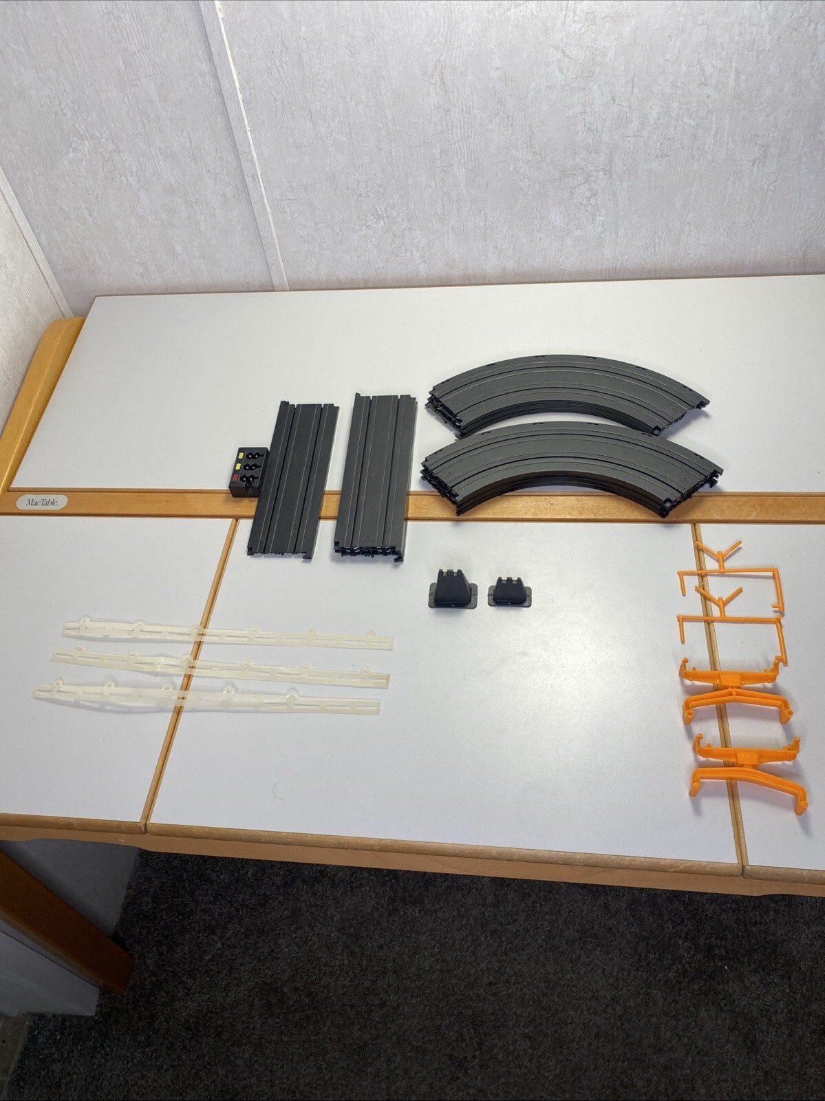 AFX Aurora Racing Track Set with 11 Curved and Straight Cross Country Pieces