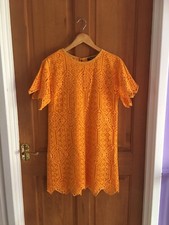 SALE!  60s  Style Golden Orange Lace Dress By Juicy Couture Size XS Sixties