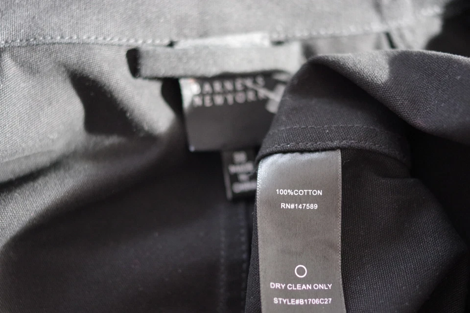 Gabardina Barneys New York de algodón negra para mujer talla:38 (pequeña) Foto 4 de 4