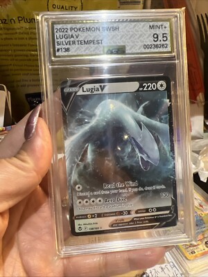 pokemon tcg silver tempest 138 195 lugia v card - 138/195 Ultra Rare Colorless Aero Dive (130) You may discard a Stadium in play 2022 Pokemon Sword & Shield