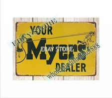 garden outdoor reproductions Myers Dealer metal tin sign