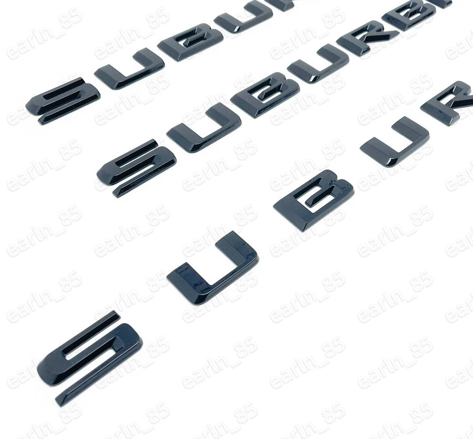 Глянцевый черный 2021-2025 Chevrolet Suburban высокая страна эмблема значок набор OEM - Изображение 3 из 4