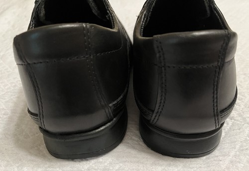 Scarpa elegante Oxford inglese Italy taglia 6/38 uomo pelle nera slim fit NUOVA - Foto 7 di 9