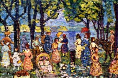 SUMMER NEW ENGLAND AMERICAN IMPRESSIONISM PAINTING BY MAURICE PRENDERGAST REPRO 