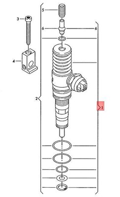 Genuine VW AUDI SKODA SEAT Bora Caddy Pump Injector Unit 038130073BN