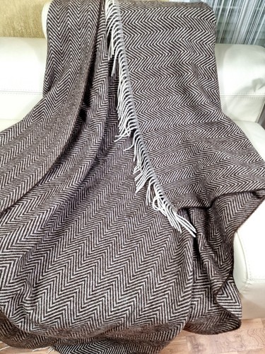 Wolldecke 100% Schurwolle Wohndecke Plaid in versch. Farben 140 x 200cm Tirol-M - Bild 64 von 98