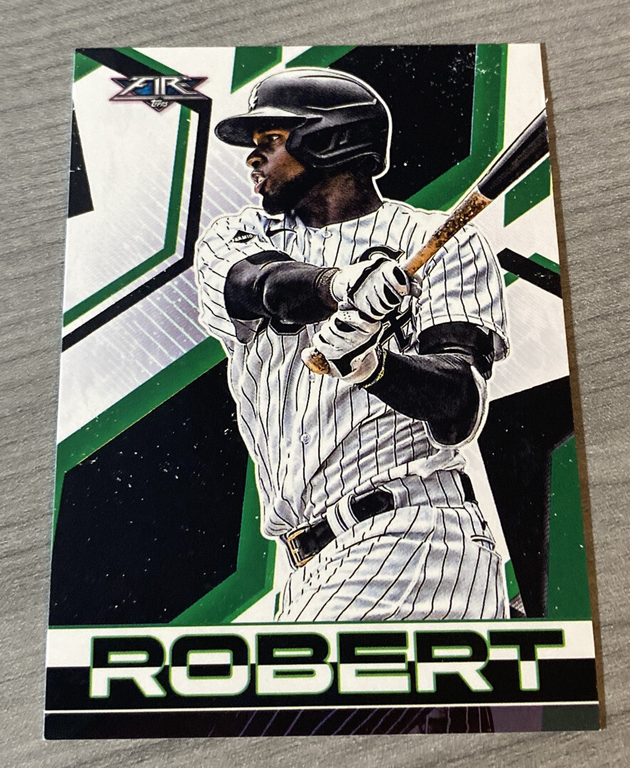 2021 TOPPS FIRE LUIS ROBERT BASE #9 CHICAGO WHITE SOX Baseball Card