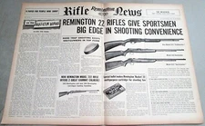 1956 Remington Model 572 550 & 512 Rifle Original Centerfold Print Ad