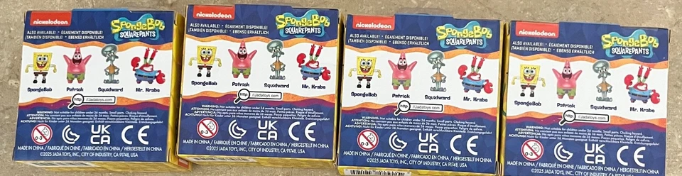 Bob Esponja Pantalones Cuadrados Figuras de Metal Juego Completo de 4 Figuras Die-Cast Juguetes Jada Foto 4 de 4