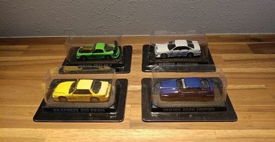 1/64 Scale Drift Heaven Mini Car Set - Silvia, AE86, Cefiro, RX-7 New