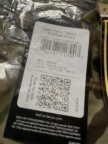 Arcteryx Leaf Alpha Jacket LT Gen2 + Alpha Pants LT Gen2 BNWT RARE UKSF SAS SBS - Bild 10 von 13