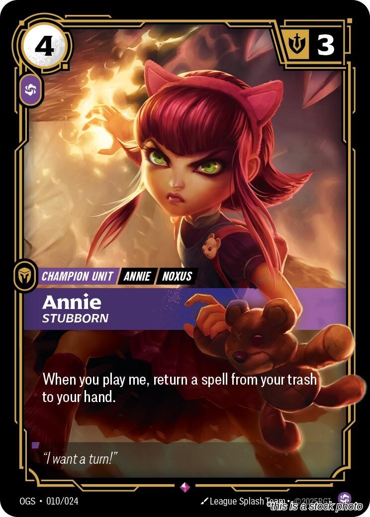 Annie, Stubborn [OGS - 010/024] NM