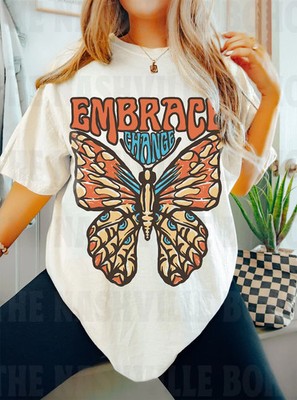 Embrace Change Butterfly Boho Comfort Tee