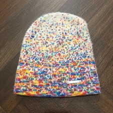 Bula Women  s Confetti Cream Multi Knit Beanie Hat Super Soft Adult One Size