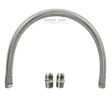 3/4" x 36" Braided Stainless Steel Flexible Tube Compressed Air Line Flex Hose
