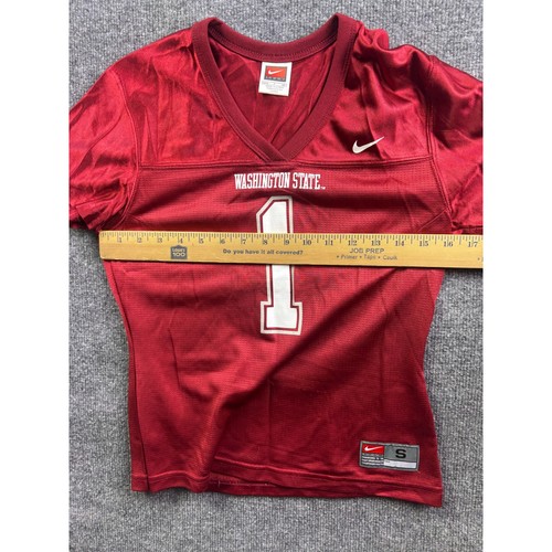 Maglia Nike Washington State Cougars donna piccola rosso cremisi numero 1 scollo a V - Foto 4 di 6