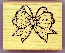 Vintage Azadi-Calico Bow 556F  (2.5" x 2")
