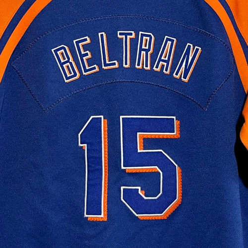 Vtg Nike Carlos Beltran New York Mets Blue & Orange MLB Baseball Jersey Youth XL - Picture 7 of 8