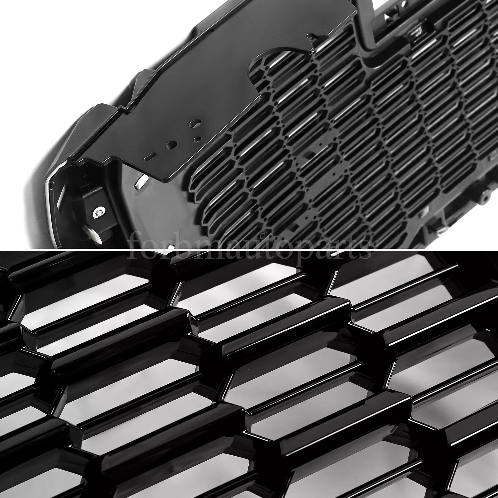 Front Grille Hood Trim Molding Gloss BK Set 7pcs Fit For 2021-2024 GMC Yukon/XL