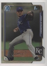 2015 Bowman Draft Chrome Refractor Josh Staumont #144 qc0