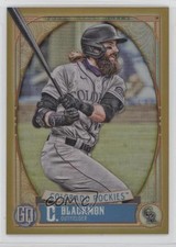 2021 Gypsy Queen Box Topper Chrome Gold Refractor 44/50 Charlie Blackmon 0y0n