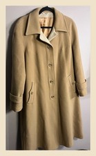 Vintage Beige Wool Coat &ndash; UK 18 &ndash; Made in England &ndash; 70&rsquo;s by Image Collection