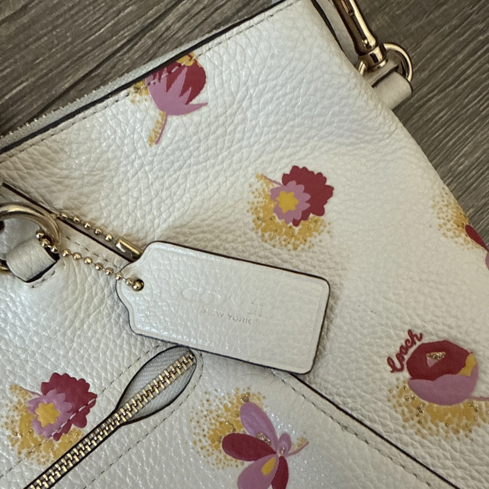 Borsa Coach Prairie originale con stampa floreale pop C5838