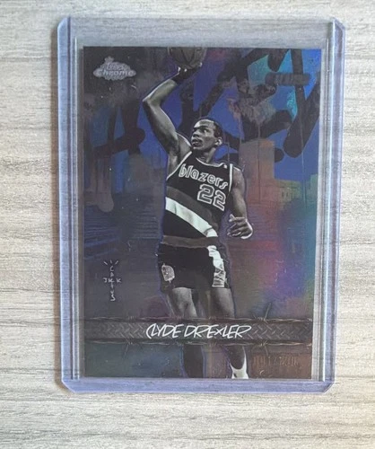 2026 Topps Chrome Cactus Jack Jacked Up Blue Refractor #JU-38 Clyde Drexler /150