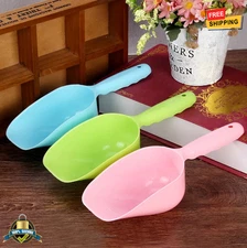 3 pcs Plastic Pet Food Scoop Dog Cat Feeder Spoon Shovel Portable Pet Accessory