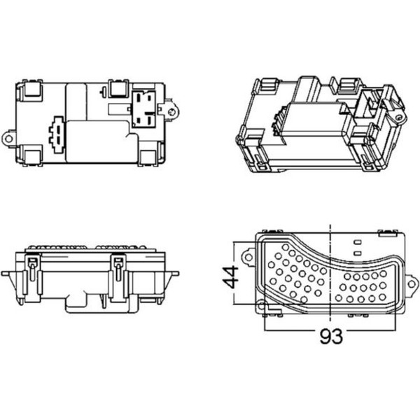 Mahle ABR 5 000S Regler InnenraumgebläSe FüR Audi A6 C6 R8 422 423 427 429 4F2-image