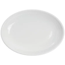 HUBERT® Shallow Serving Bowl Oval White Melamine - 16" L x 12" W x 2" H