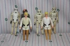 6 1977 Star Wars Action Figures 2 Luke Skywalker, 3 Stormtroopers and 1 Death Sq