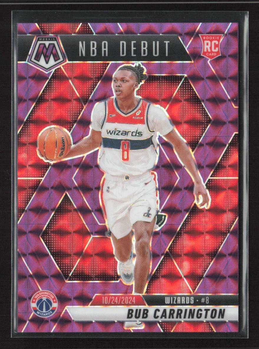Bub Carrington 2024-25 Panini Mosaic #259 Purple Mosaic /99