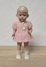Play Doll Celluloid Schildkr t Doll 25cm Collectors Vintage Original Clothes