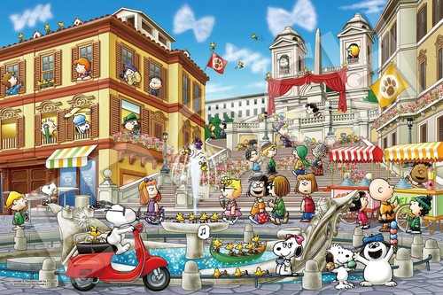 Jigsaw Puzzle Peanuts Snoopy in Rome 1000 pieces Epoch 12-702s New - Picture 2 of 7