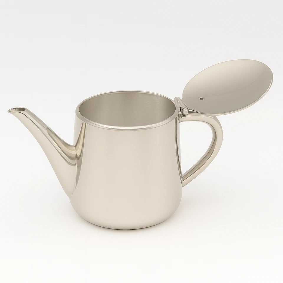 Tetera HEPP 'Exclusiv Hotelsilber' - Plateada 0,35 L - Hecha en Alemania Foto 2 de 4