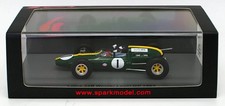 Spark 1/43 Lotus Climax 32B Levin GP Winner Jim Clark Tasman Champ F1 Model Car