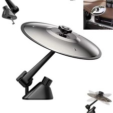 Car Cymbal Air Vent Symbol Mini Drum Crash Accessory Music Lovers Silver