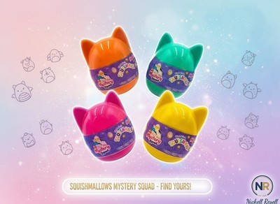 Squishmallows Mystery Squad Series 1 Cat Egg Blind Capsule Lot of 4 NEW SEALED