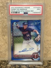 2022 BOWMAN CHROME PROSPECT AUTO HTA CHOICE DANNY DE ANDRADE 10/150 PSA 9  