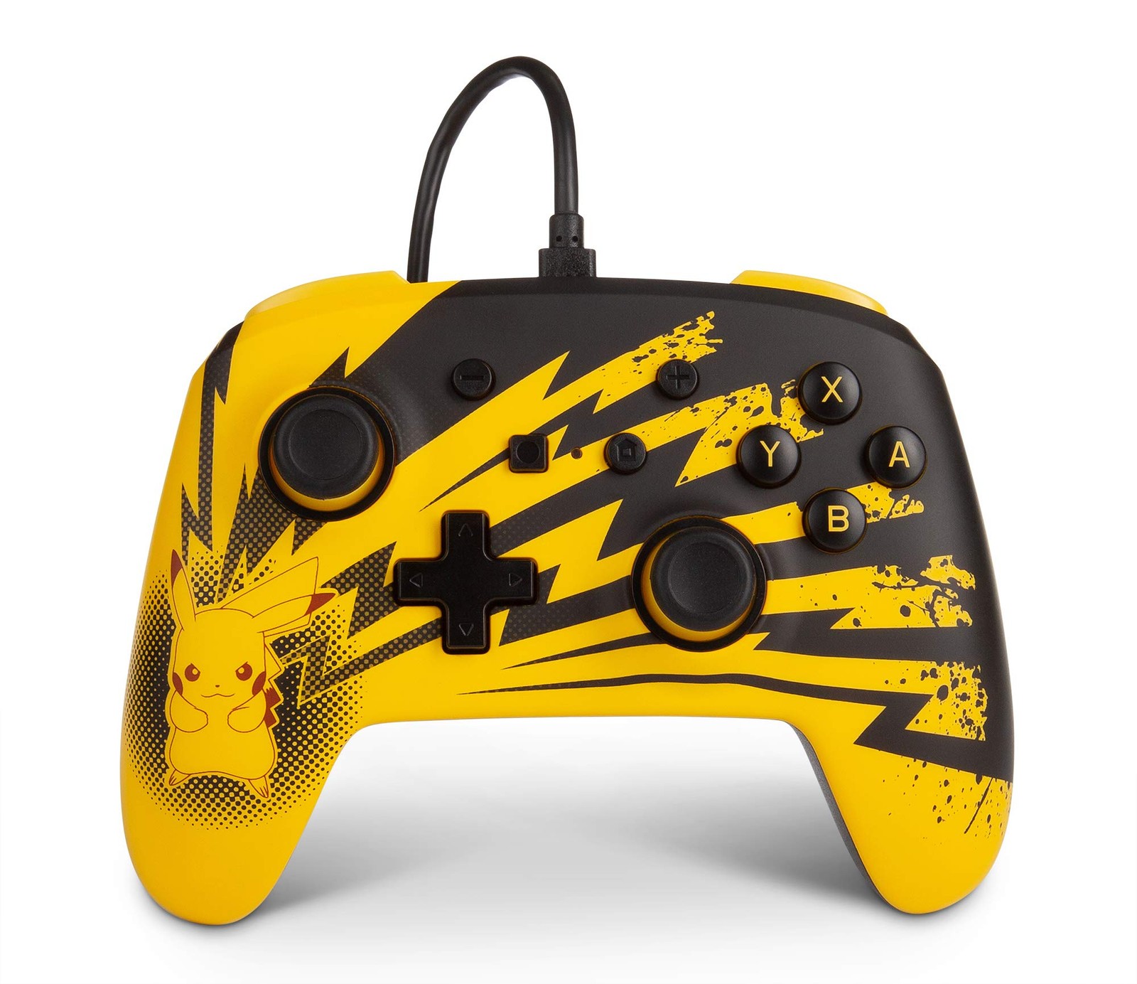 Manette Nintendo Switch Pokémon filaire cadeau idéal pour joueur motif Éclairs jaune